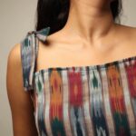 Ikkat Crop Top/Blouse