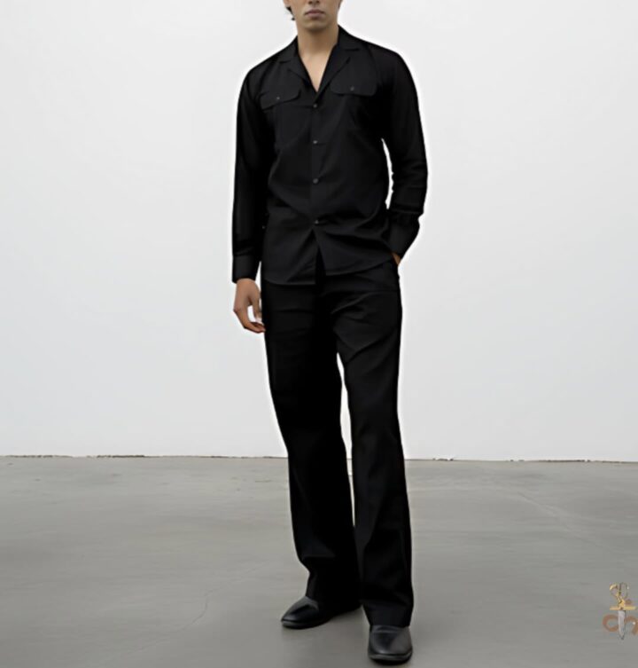 Effortless. Minimal. Sharp.The kind of fit that speaks for itself — clean lines, strong structur Charades - Linen Black Pant
