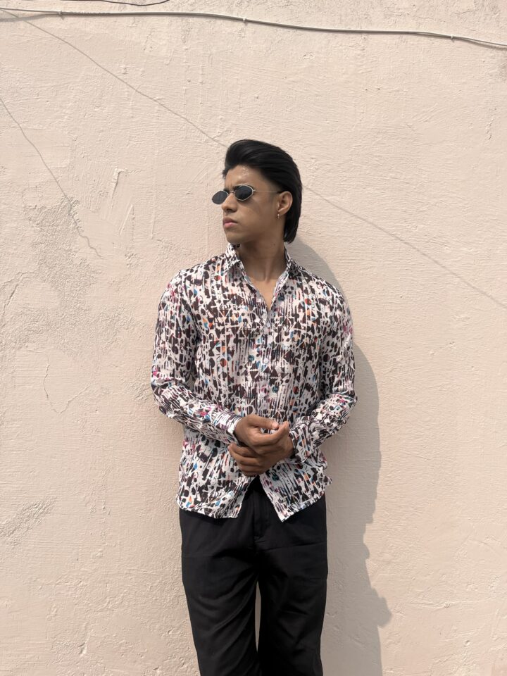 Abstract print shirt